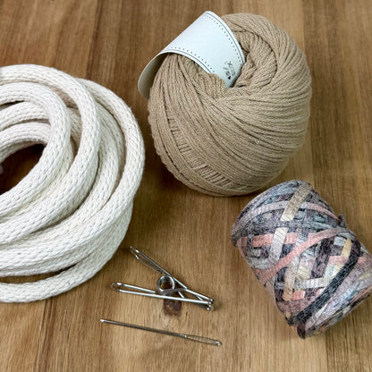 Ribbon Yarn Coiled Basket Kit - Limited Edition