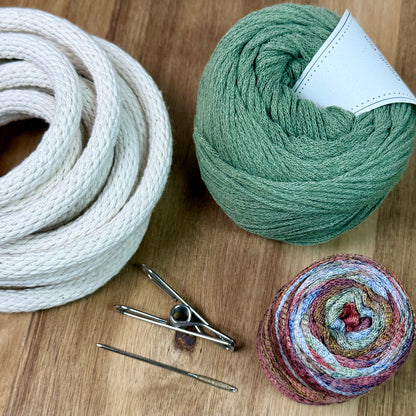 Ribbon Yarn Coiled Basket Kit - Limited Edition