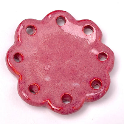 Mini Flower Ceramic Base for Coiling & Weaving