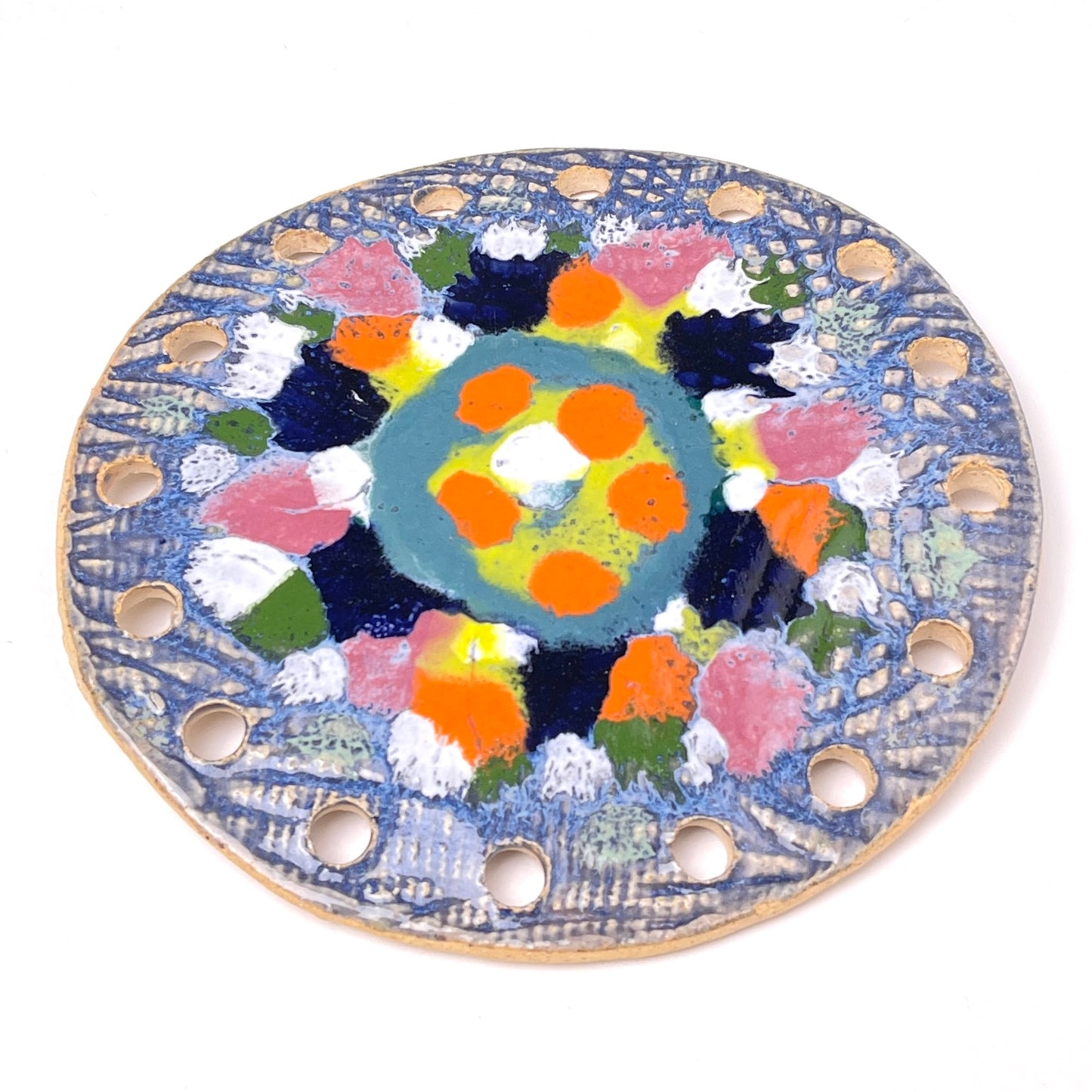 Organic Form: Ceramic Base for Basket Coiling & Weaving 5-Inch