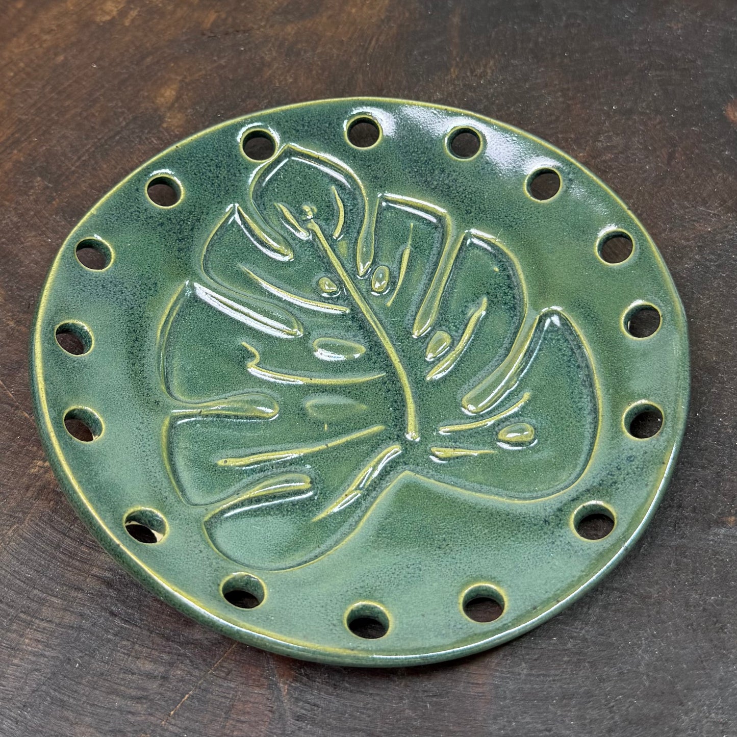 Curved Ceramic Base for Coiled Baskets - 5 inch
