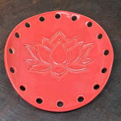 Curved Ceramic Base for Coiled Baskets - 5 inch