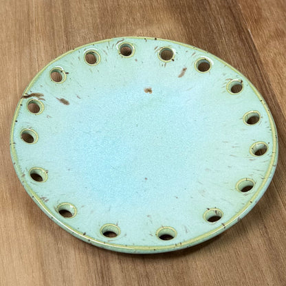 Curved Ceramic Base for Coiled Baskets - 5 inch