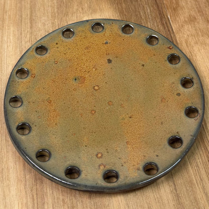 Curved Ceramic Base for Coiled Baskets - 5 inch