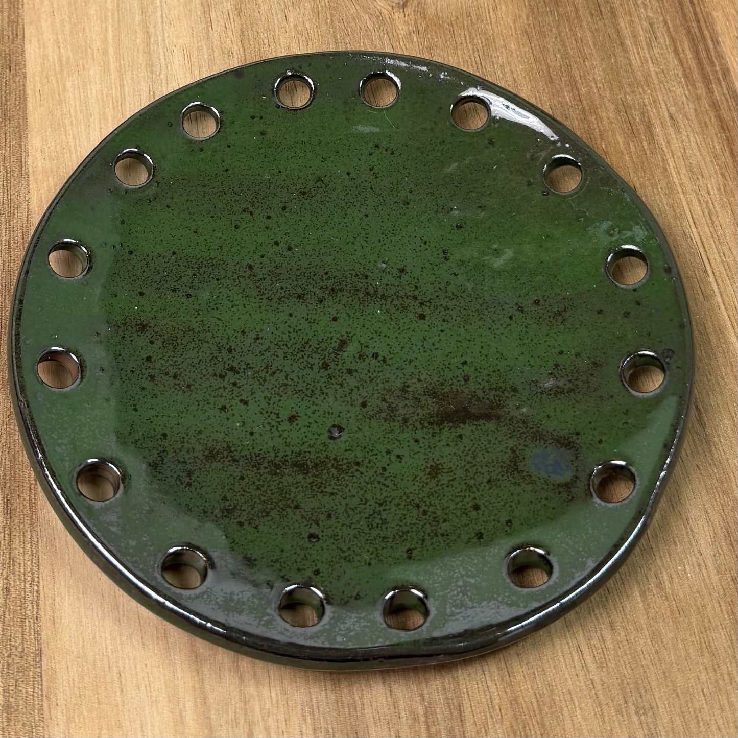 Curved Ceramic Base for Coiled Baskets - 5 inch