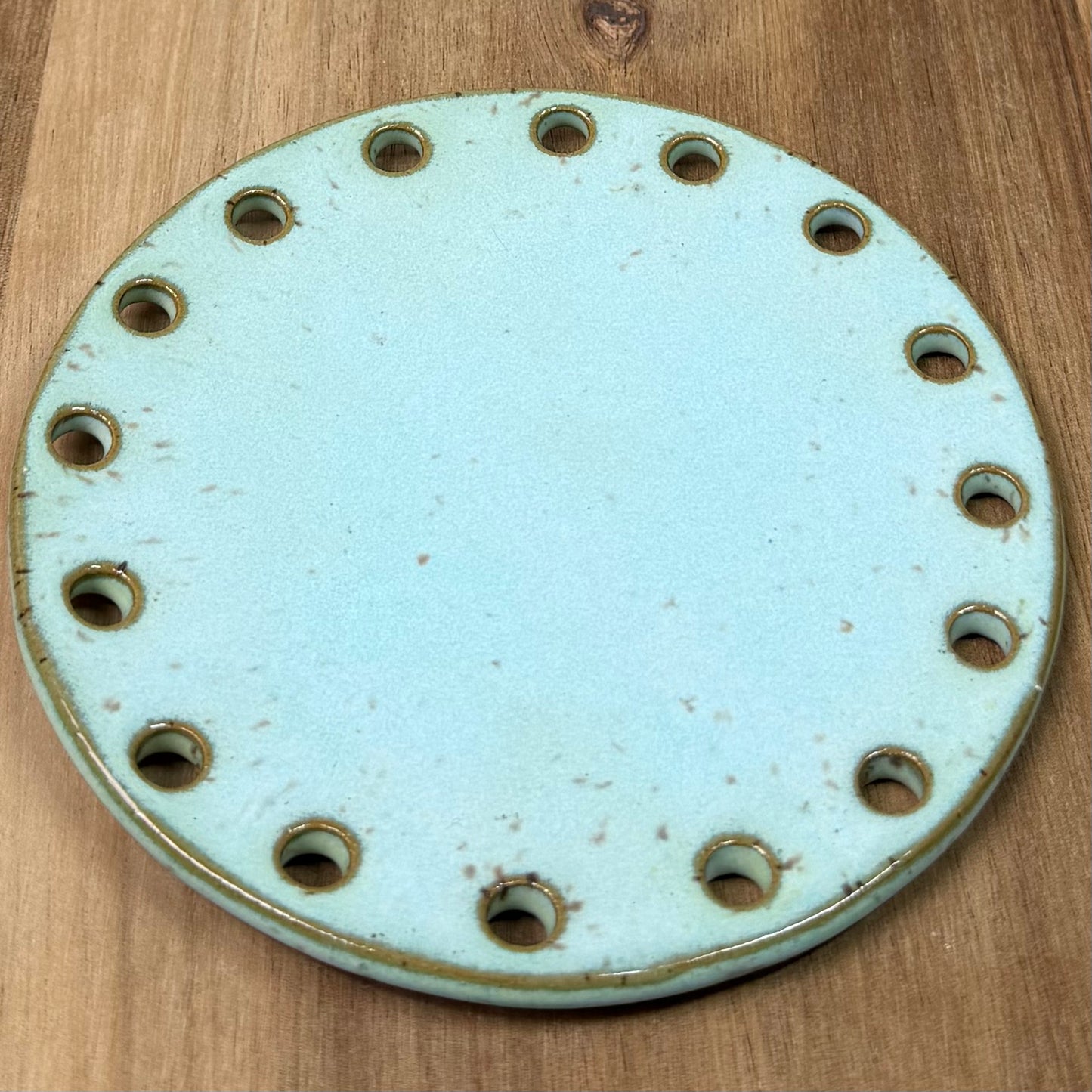 Curved Ceramic Base for Coiled Baskets - 5 inch