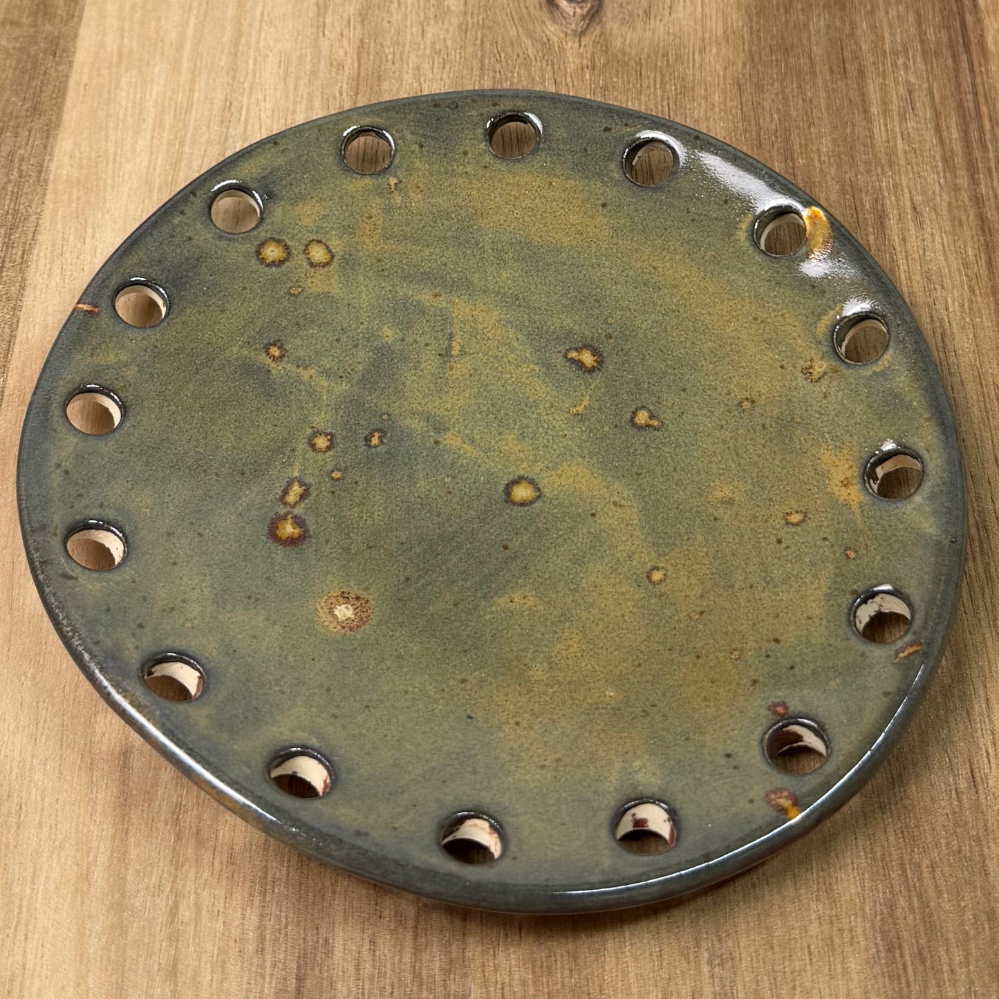 Curved Ceramic Base for Coiled Baskets - 5 inch