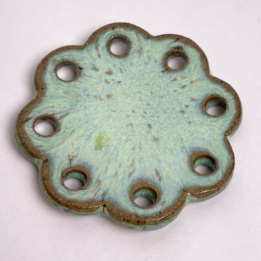 Mini Flower Ceramic Base for Coiling & Weaving