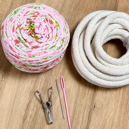 Tie Dye T-Shirt Yarn Coiled Basket Kit