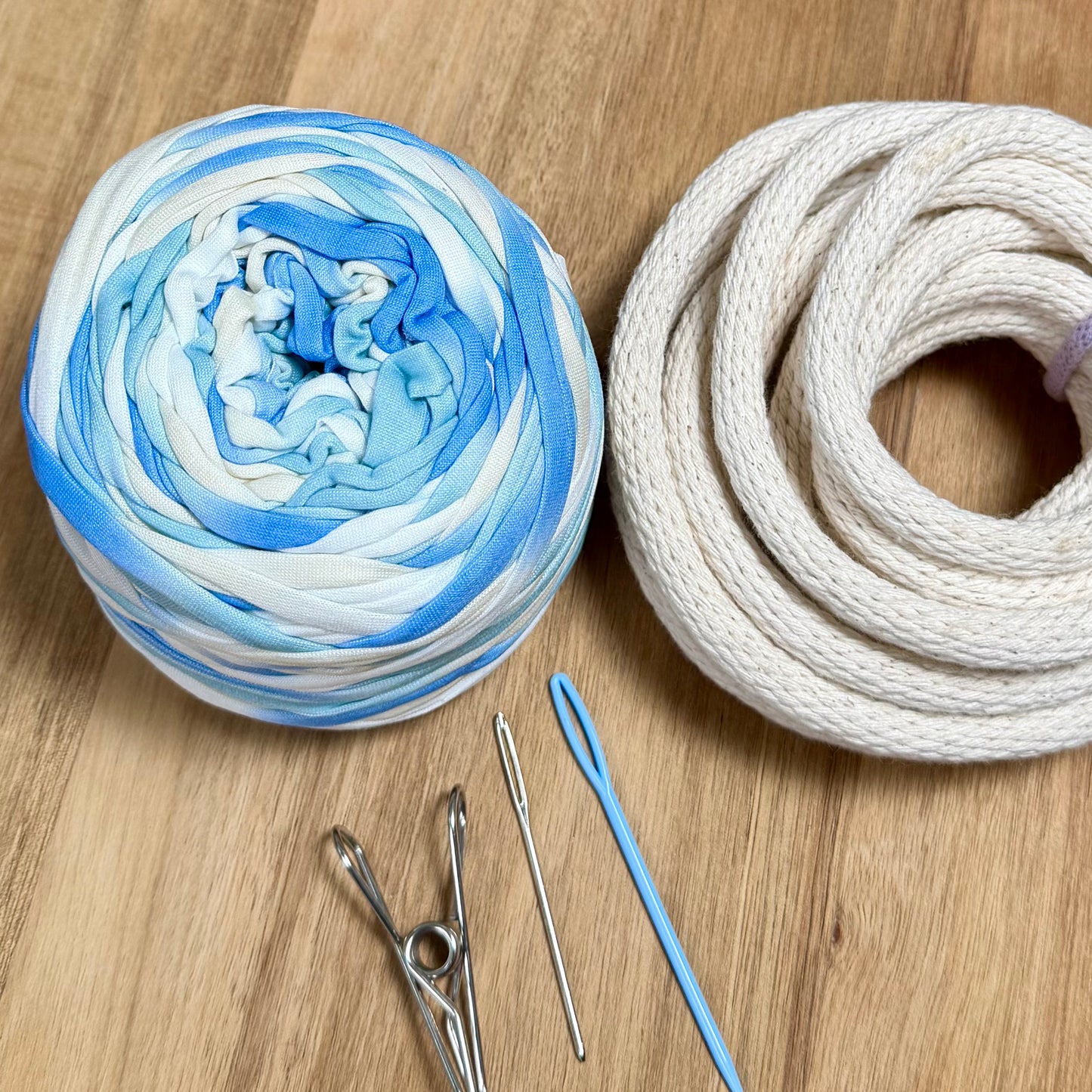 Tie Dye T-Shirt Yarn Coiled Basket Kit