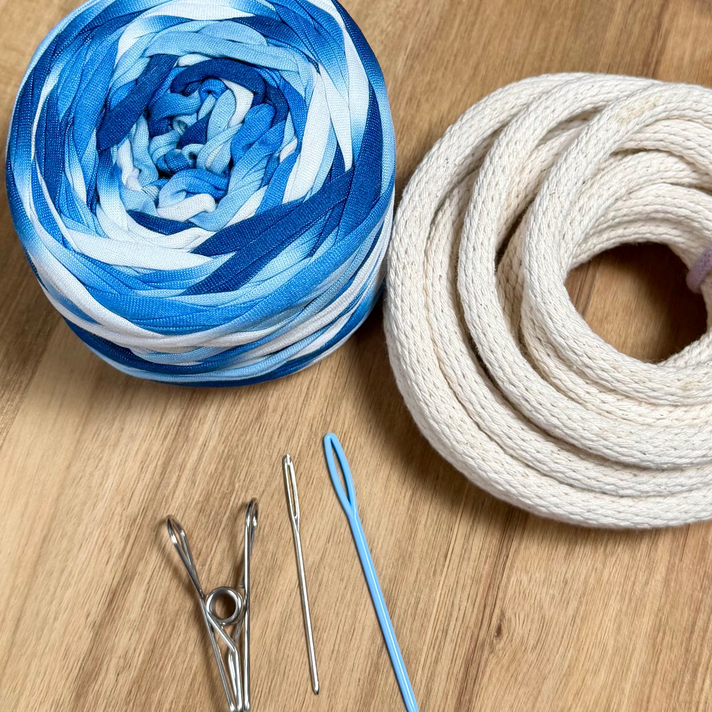 Tie Dye T-Shirt Yarn Coiled Basket Kit