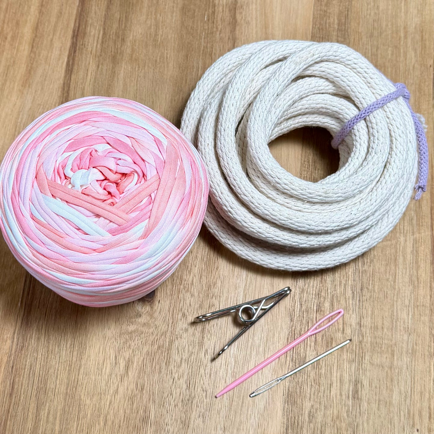 Tie Dye T-Shirt Yarn Coiled Basket Kit