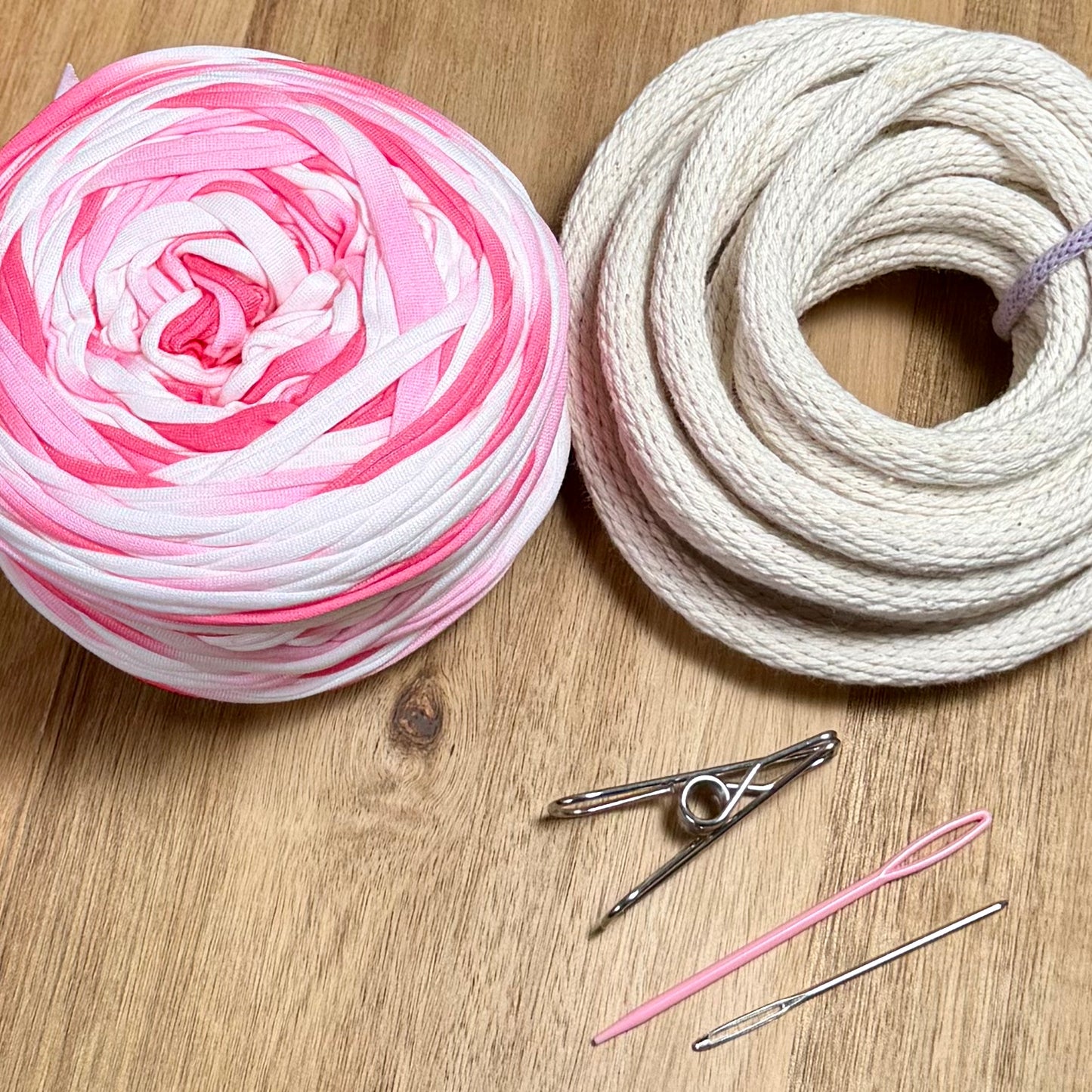 Tie Dye T-Shirt Yarn Coiled Basket Kit