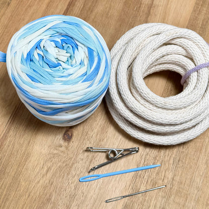 Tie Dye T-Shirt Yarn Coiled Basket Kit