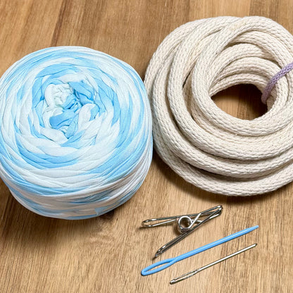 Tie Dye T-Shirt Yarn Coiled Basket Kit
