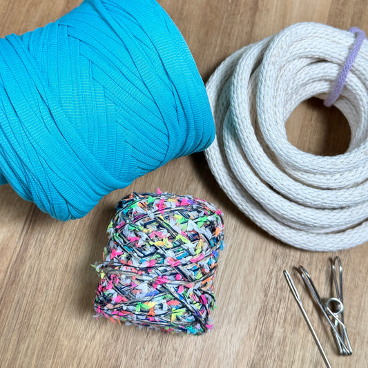 Ribbon + T-Shirt Yarn Coiled Basket Kit - Limited Edition