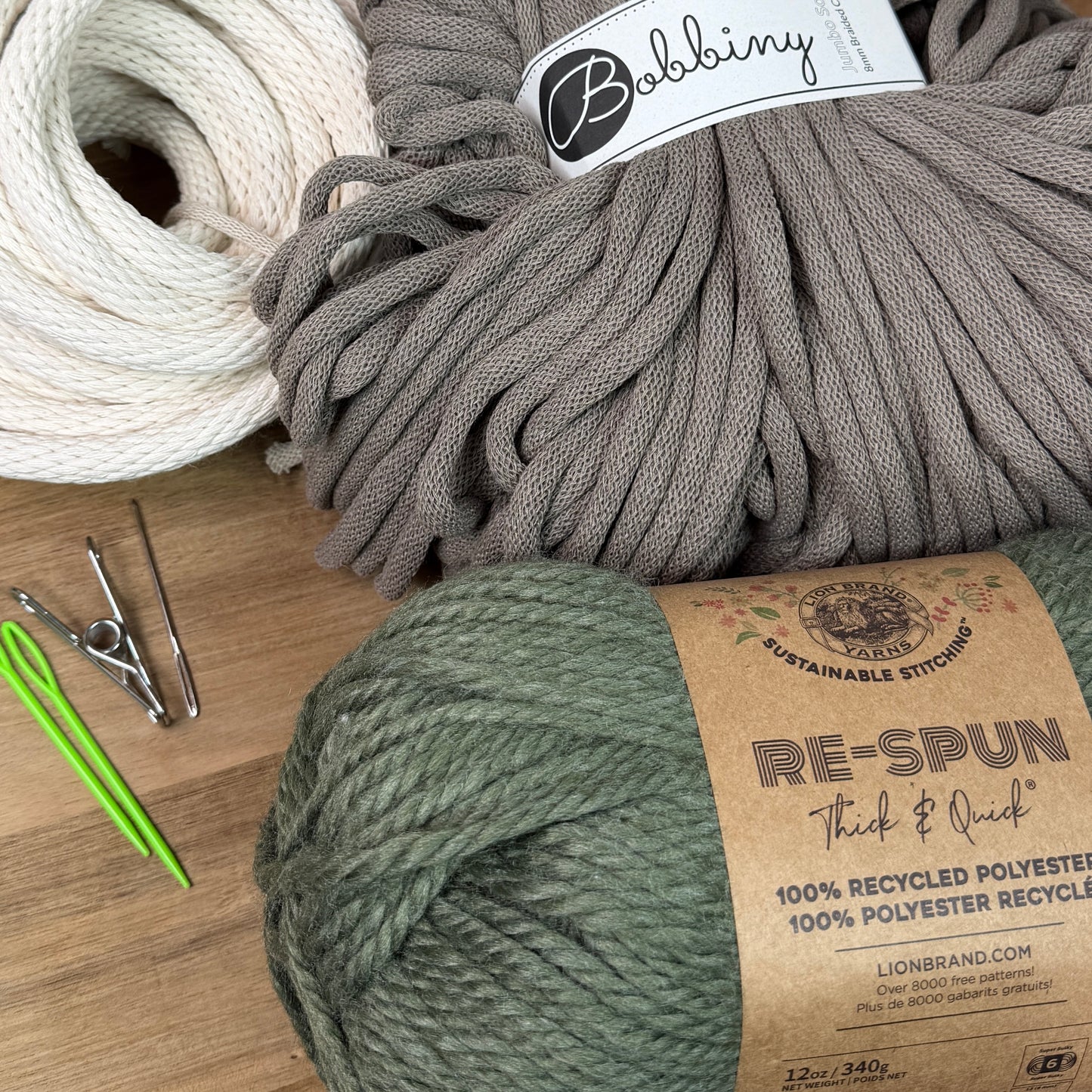 Coiled Basket Kit with Jumbo Cord and Yarn