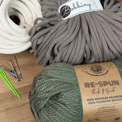 Coiled Basket Kit with Jumbo Cord and Yarn