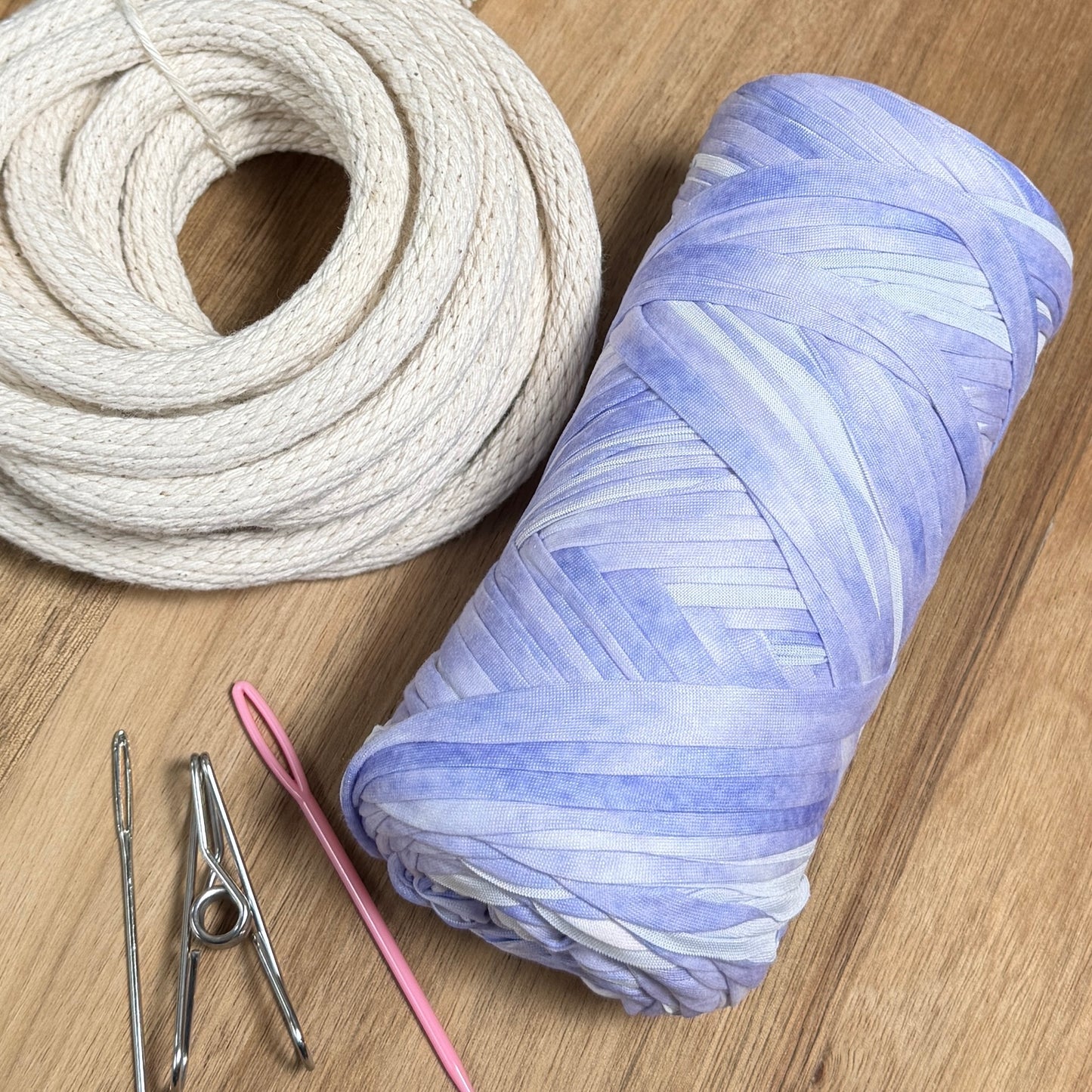 Coiled Basket Weaving Kit with T-Shirt Yarn