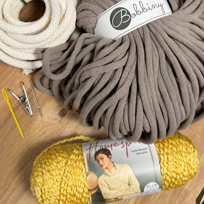 Coiled Basket Kit with Jumbo Cord and Yarn