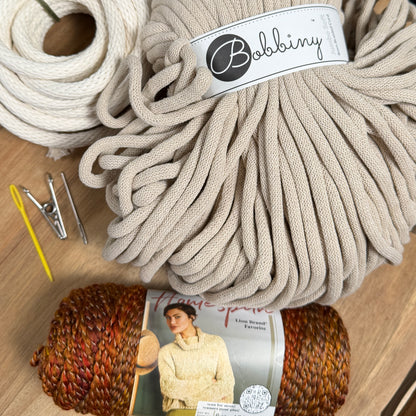 Coiled Basket Kit with Jumbo Cord and Yarn
