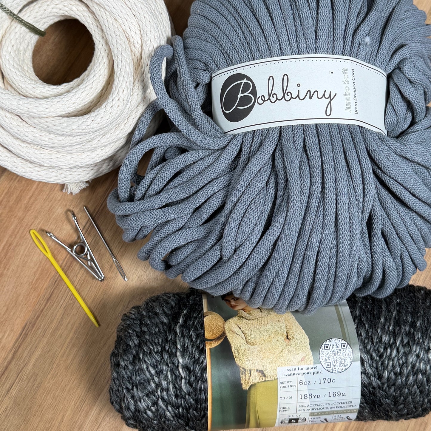 Coiled Basket Kit with Jumbo Cord and Yarn