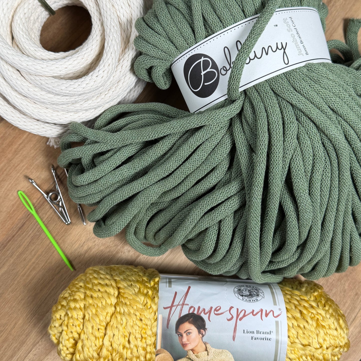 Coiled Basket Kit with Jumbo Cord and Yarn