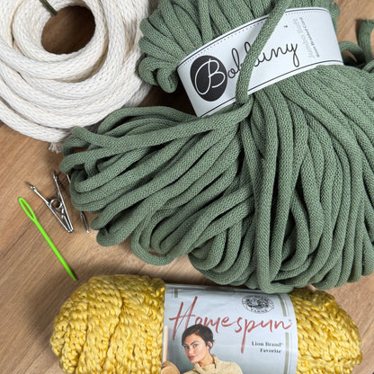 Coiled Basket Kit with Jumbo Cord and Yarn