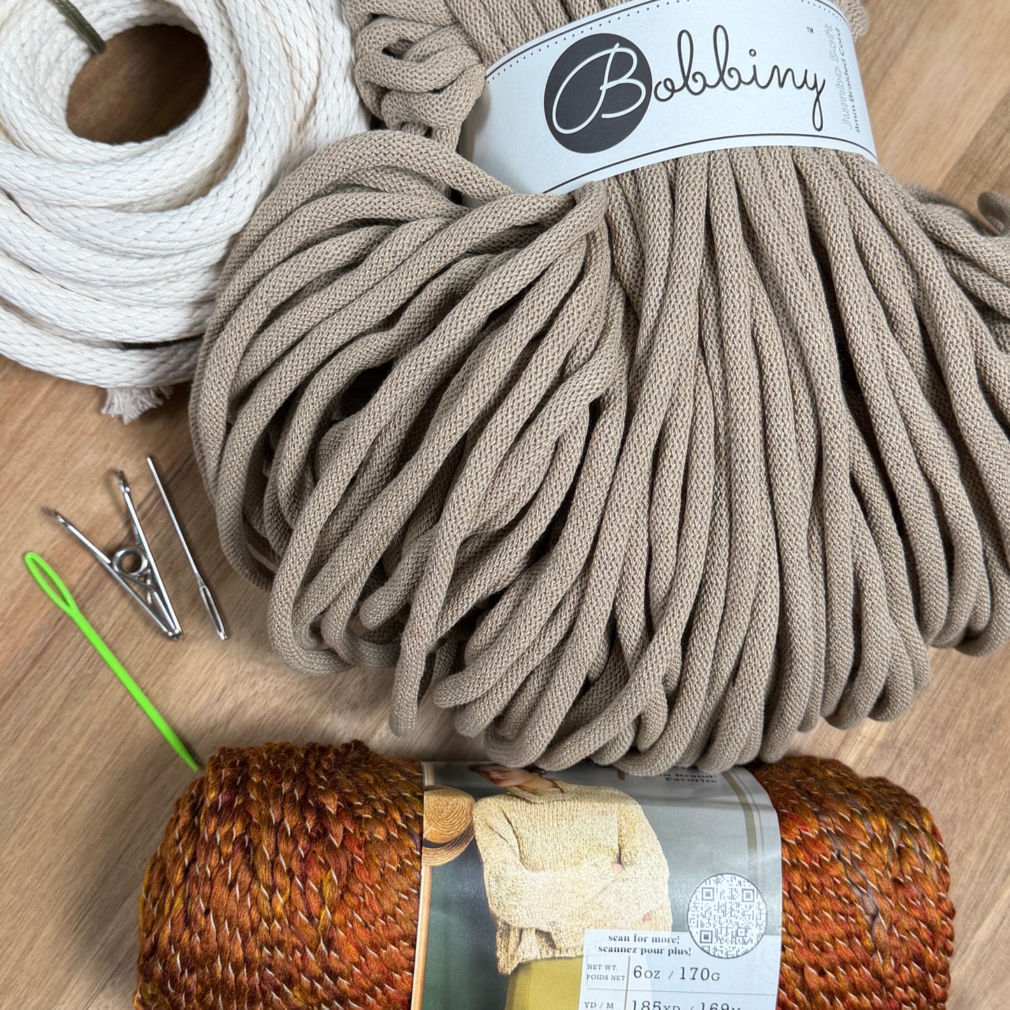Coiled Basket Kit with Jumbo Cord and Yarn