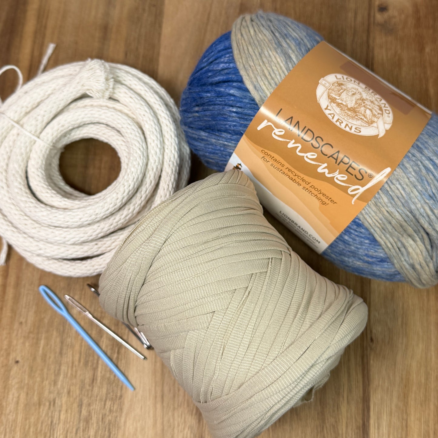 Ribbon + T-Shirt Yarn Coiled Basket Kit - Limited Edition