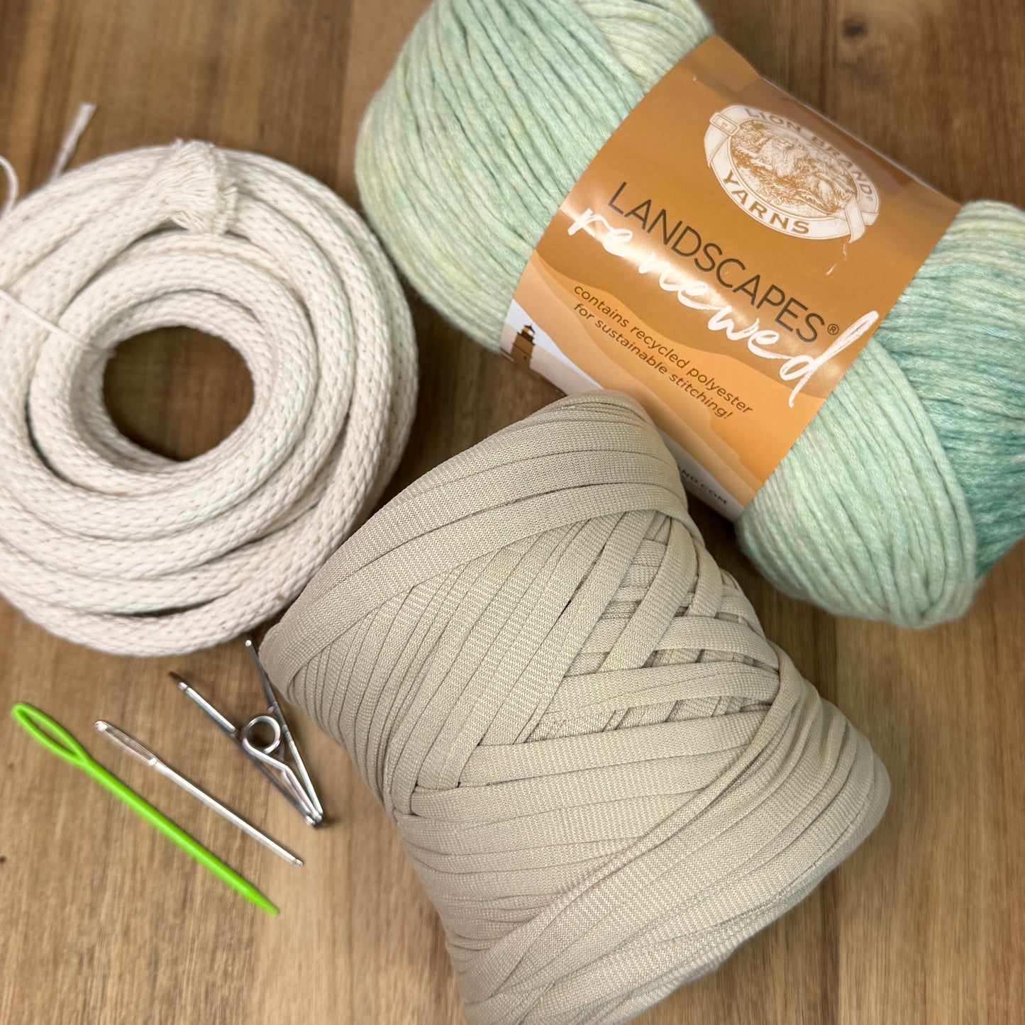 Ribbon + T-Shirt Yarn Coiled Basket Kit - Limited Edition