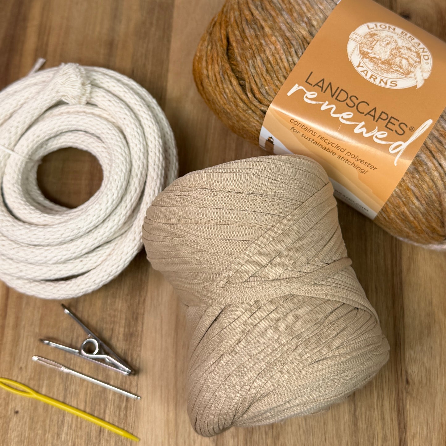 Ribbon + T-Shirt Yarn Coiled Basket Kit - Limited Edition