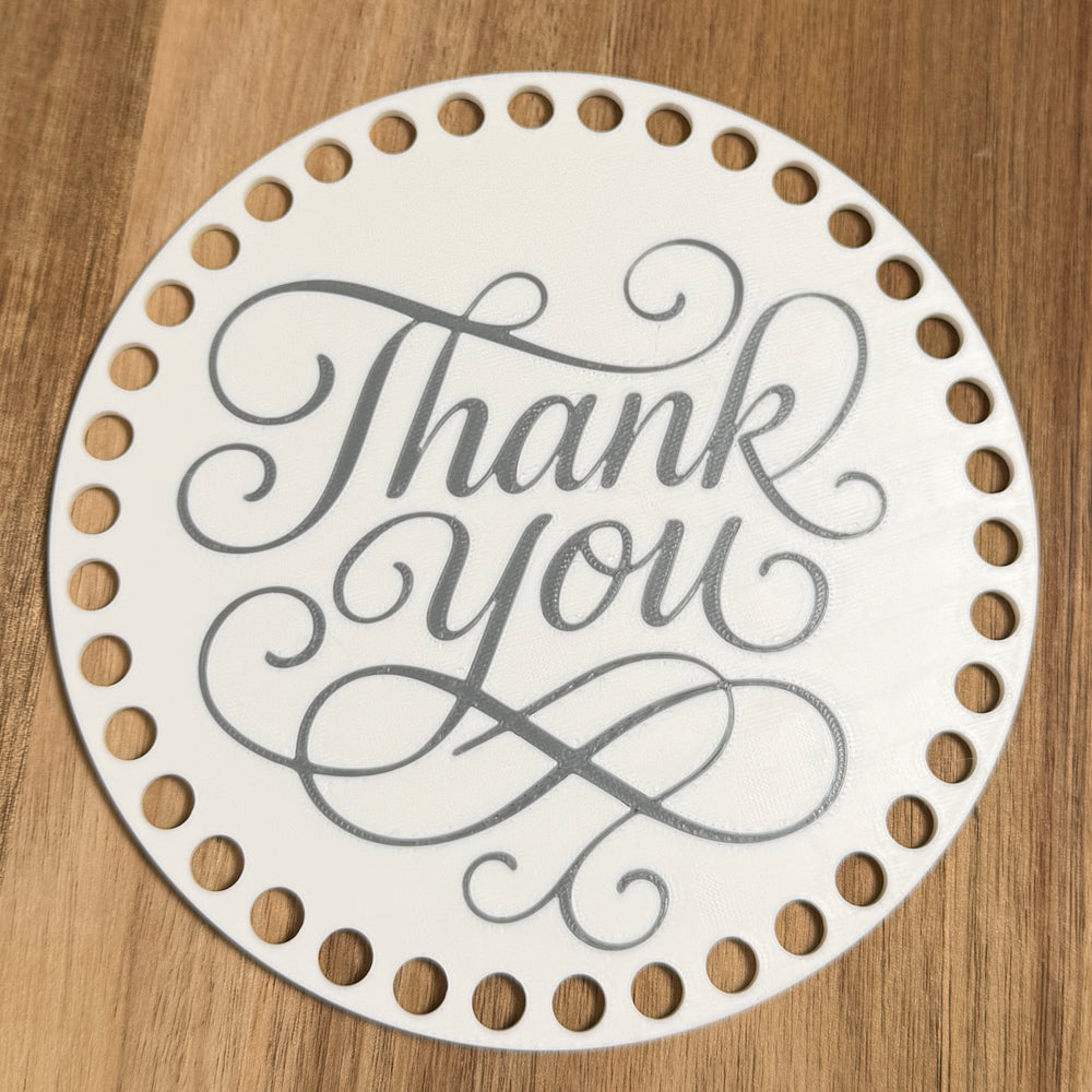 Thank You Base for Basket Making