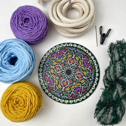 Coiled Basket Bundle with a 7-inch Acrylic Base