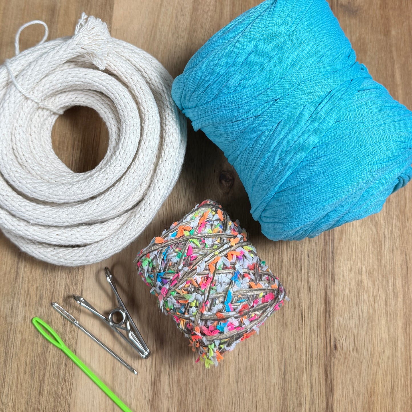 Ribbon + T-Shirt Yarn Coiled Basket Kit - Limited Edition