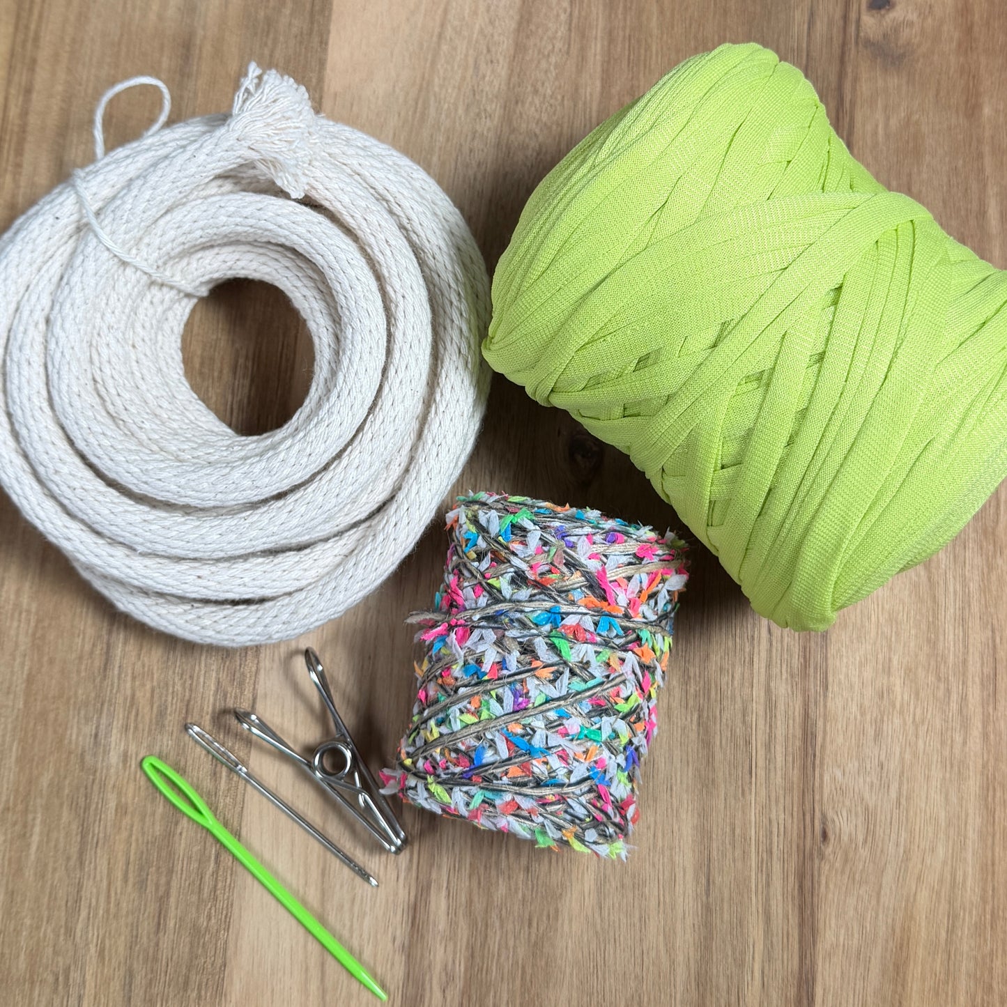 Ribbon + T-Shirt Yarn Coiled Basket Kit - Limited Edition
