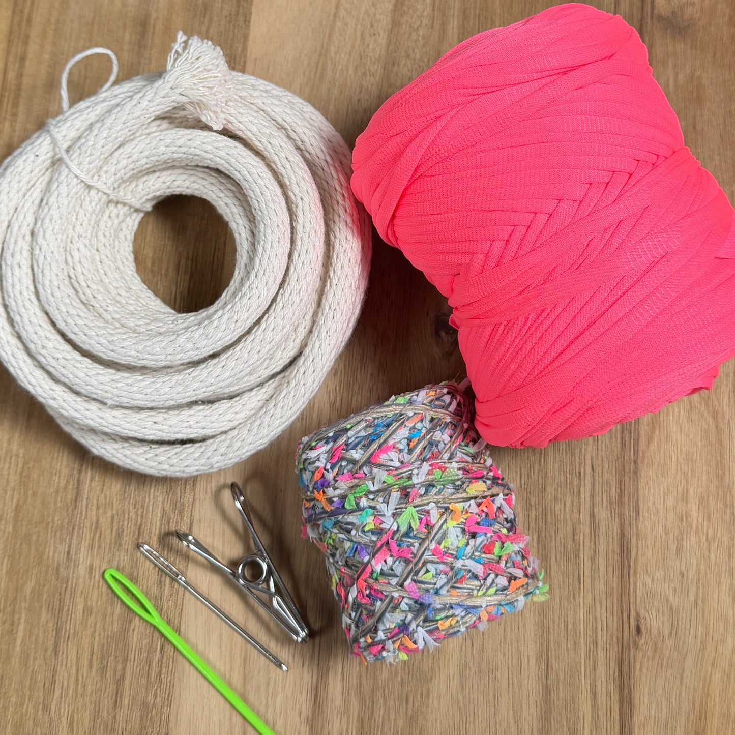Ribbon + T-Shirt Yarn Coiled Basket Kit - Limited Edition