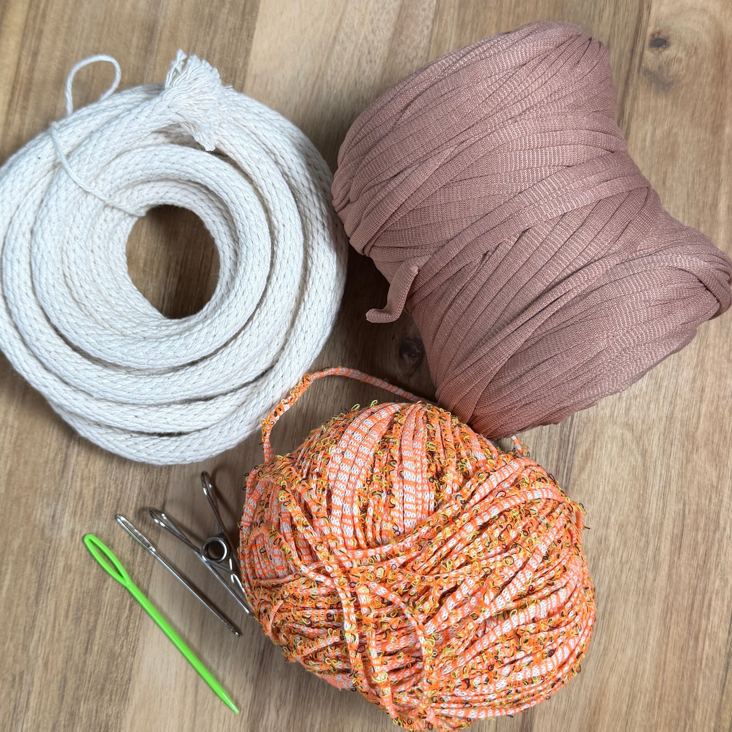 Ribbon + T-Shirt Yarn Coiled Basket Kit - Limited Edition