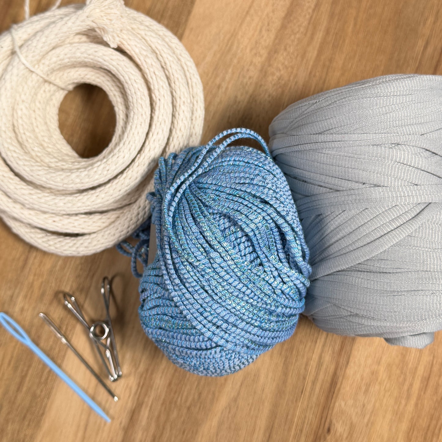 Ribbon + T-Shirt Yarn Coiled Basket Kit - Limited Edition