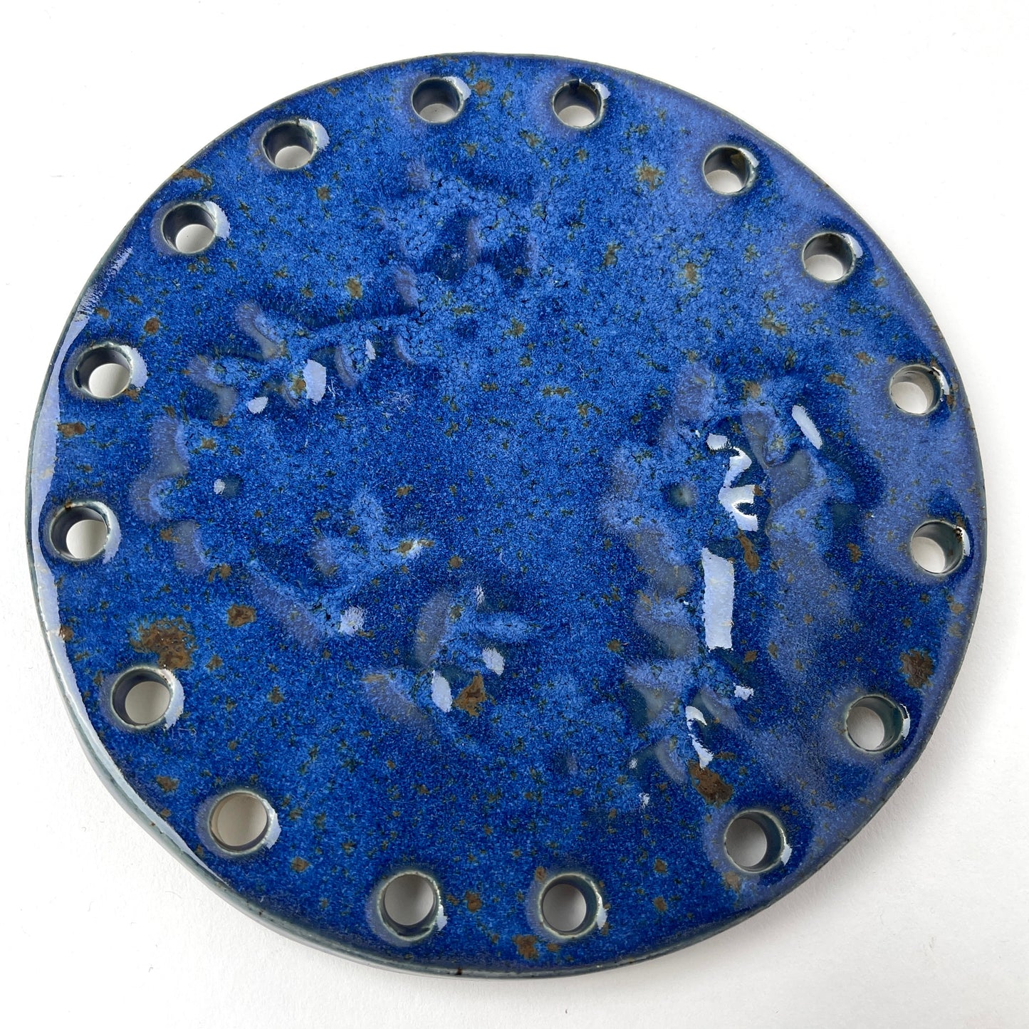 Curved Ceramic Base for Coiled Baskets - 6 inch