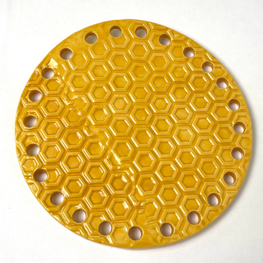 Ceramic Base for Coiled Baskets - 5.5 inch