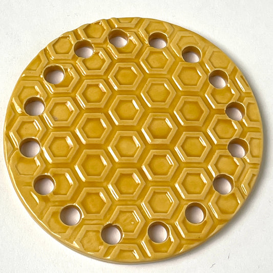 Ceramic Base for Coiled Baskets - The Eclectic Collection (3.5 inch)