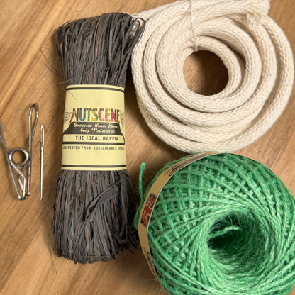 Raffia and Twine Coiled Basket Kit