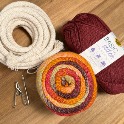 Yarn Coiled Basket Kit