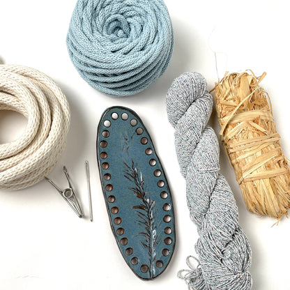Coiled Basket Bundle with Ceramic Base