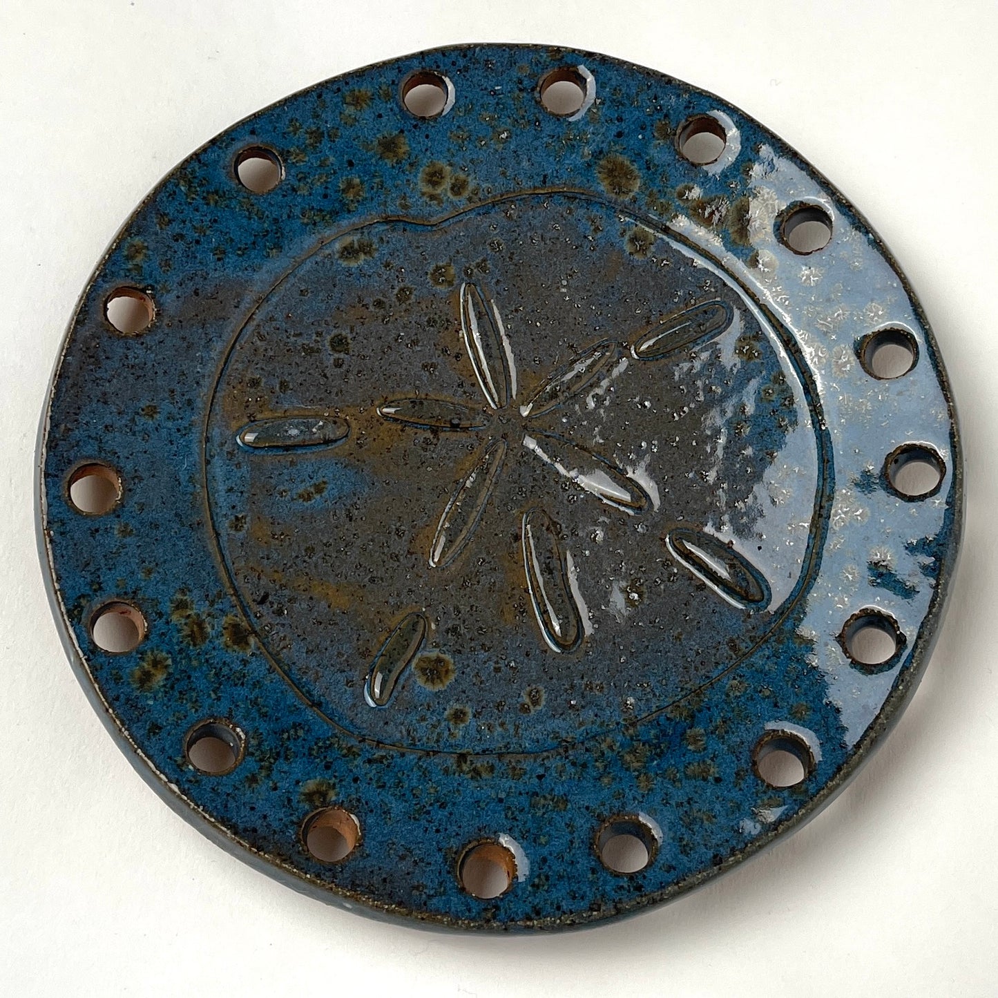 Curved Ceramic Base for Coiled Baskets - 6 inch