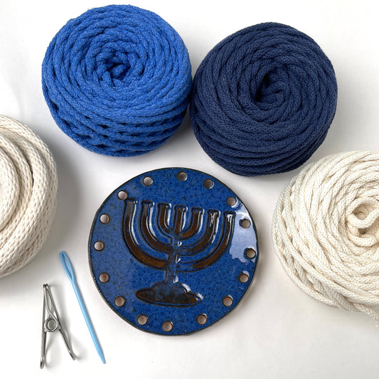 Coiled Basket Bundle with Ceramic Base - Holiday Collection