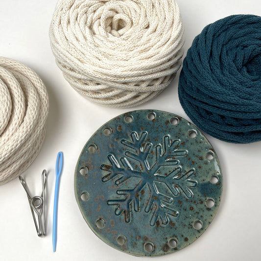 Coiled Basket Bundle with Ceramic Base - Holiday Collection