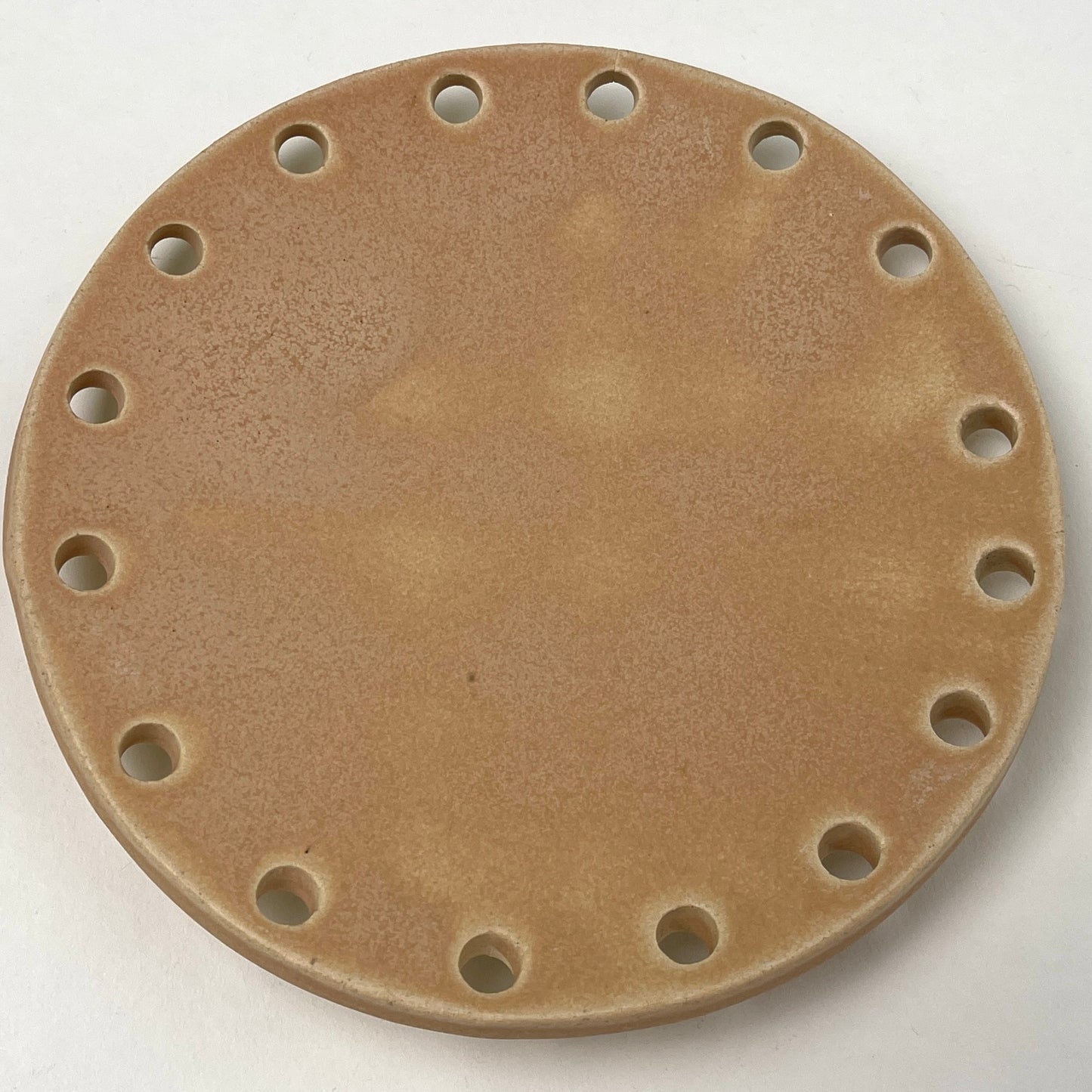 Curved Ceramic Base for Coiled Baskets - 6 inch