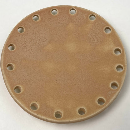Curved Ceramic Base for Coiled Baskets - 6 inch